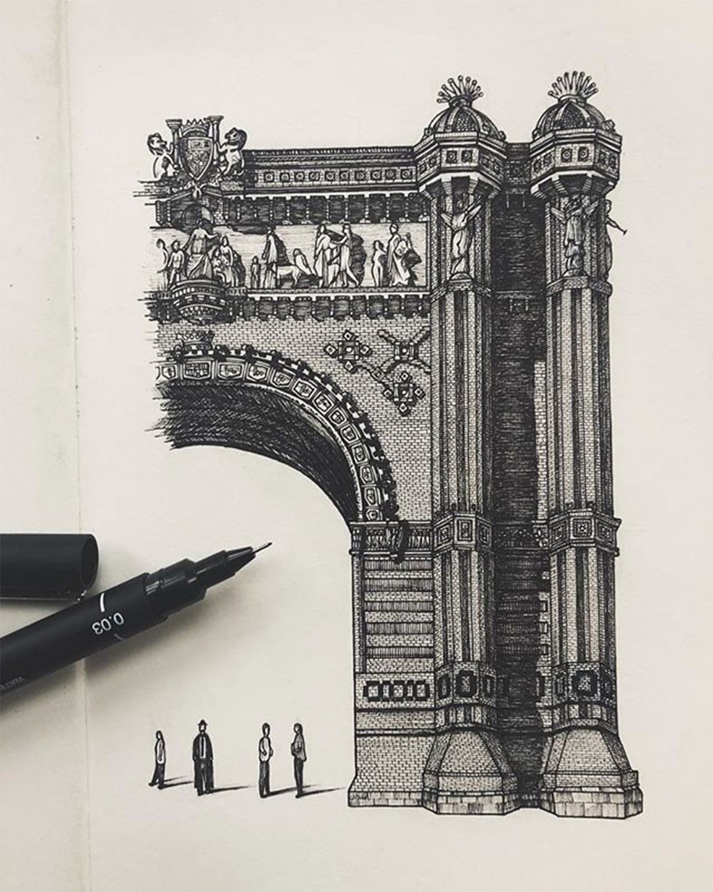 PENUP Blog — [Tip] Drawing Gothic Architecture Using Infinite...